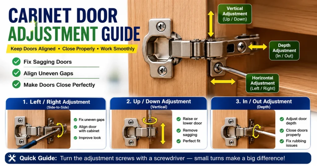 cabinet door adjustment guide