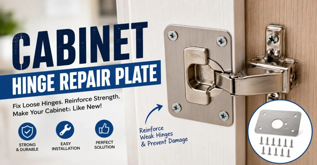 Cabinet Hinge Repair Plate