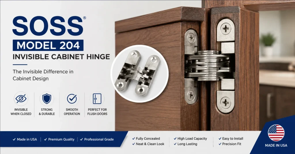 soss model 204 invisible cabinet hinge