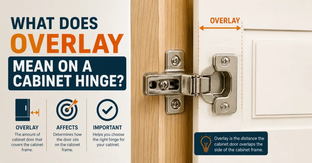 what does overlay mean on a cabinet hinge