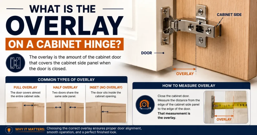 what is the overlay on a cabinet hinge